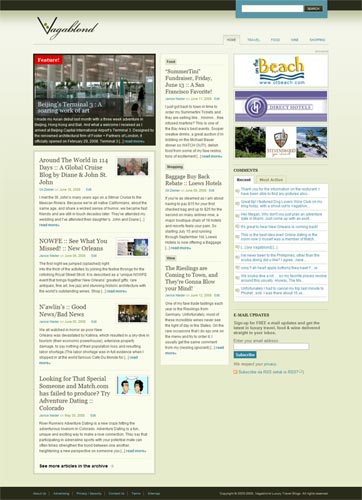 Vagablond.com luxury travel screenshot
